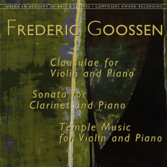 Frederic Goossen: Chamber Works by Frederic Goossen