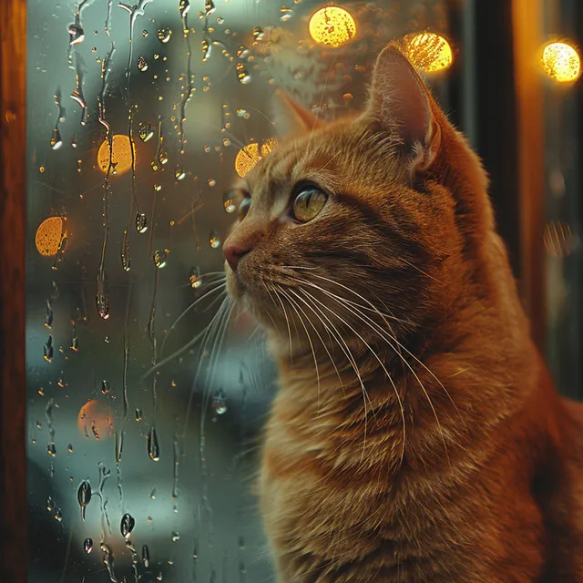 Relajantes Ecos De Lluvia Para El Confort Felino